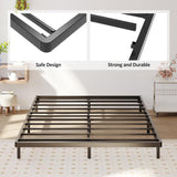 Upcanso Full Size Box Spring Bed Base 2 Inch, Low Profile Metal Boxspring Full Size Bunkie Board 2 Inch, 3000 Lbs Max Weight Capacity Mattress Foundation, Noise-Free, Easy Assembly Upcanso