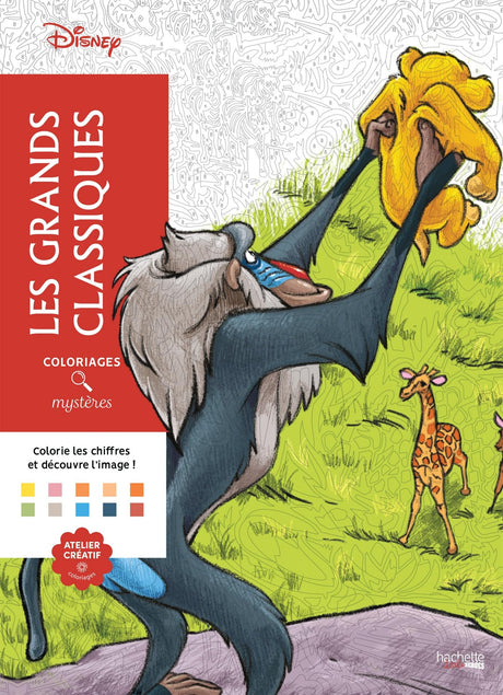 Les grands classiques Disney coloriages / mysteres - coloring book (French Edition) HACHETTE PRAT