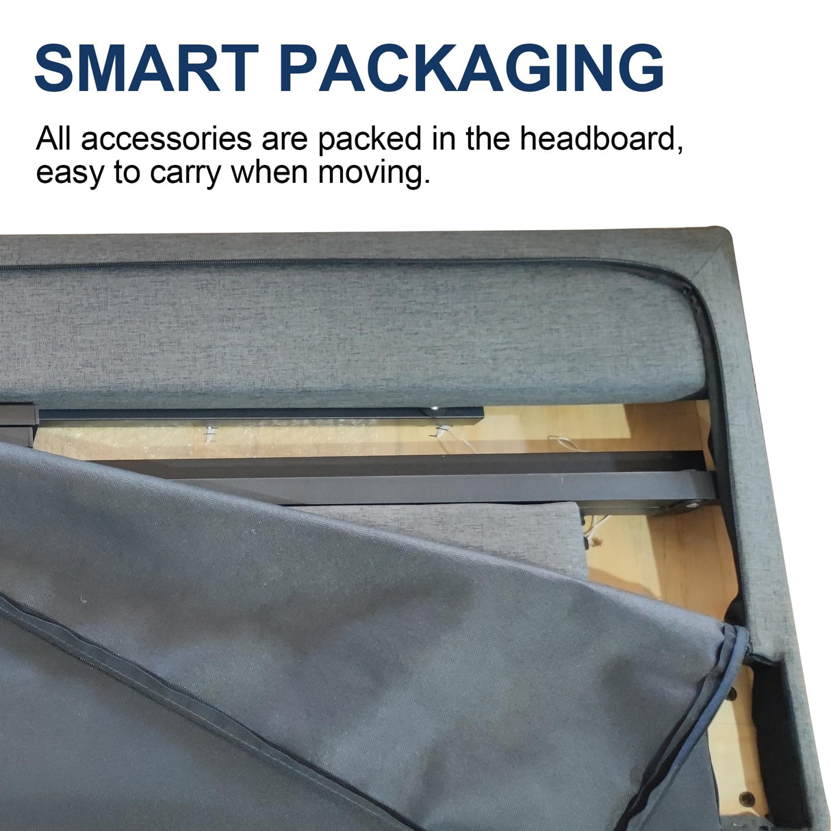 Twin Size Platform Bed Frame with Upholstered Headboard, Button Tufted Design, No Box Spring Needed, Dark Grey Sismplly