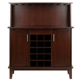 Winsome Beynac Bar Cappuccino Wine Cabinet Winsome