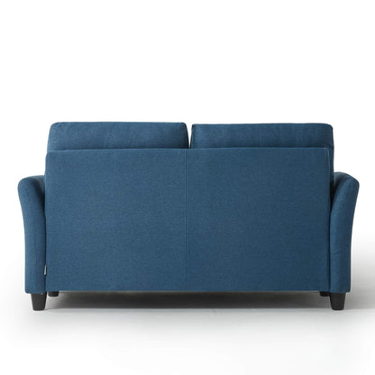 ZINUS Ricardo Loveseat Sofa / Tufted Cushions / Easy, Tool-Free Assembly, Lyon Blue