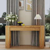 DRAWERHOM Console Table, Farmhouse Entryway Table with Thickened Base, Narrow Long Wood Sofa Table Behind Couch Table for Entrance, Hallway, Living Room DRAWERHOM