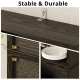 IRONCK 70-Inch Tall Industrial Bookcase with LED Lights for Home Office and Living Spaces IRONCK