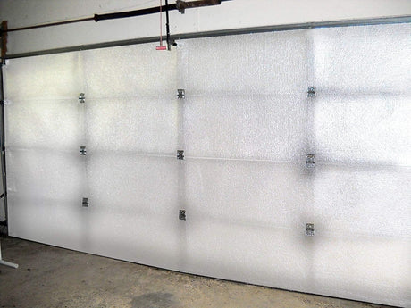 NASA TECH White Reflective Foam Core 1 Car Garage Door Insulation Kit 9FT (Wide) x 8FT (HIGH) R8 Made in USA New and Improved Heavy Duty Double Sided Tape (Also FITS 9X7) Trade Winds