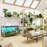 MODCART Storage Shelves, 48" L x 20" W x 47" H Heavy Duty Garage Wire Shelving Unit Loads 1200LBS, 3-Tier Adjustable Metal Industrial Utility Shelf Rack for Kitchen, Laundry Room, Basement MODCART