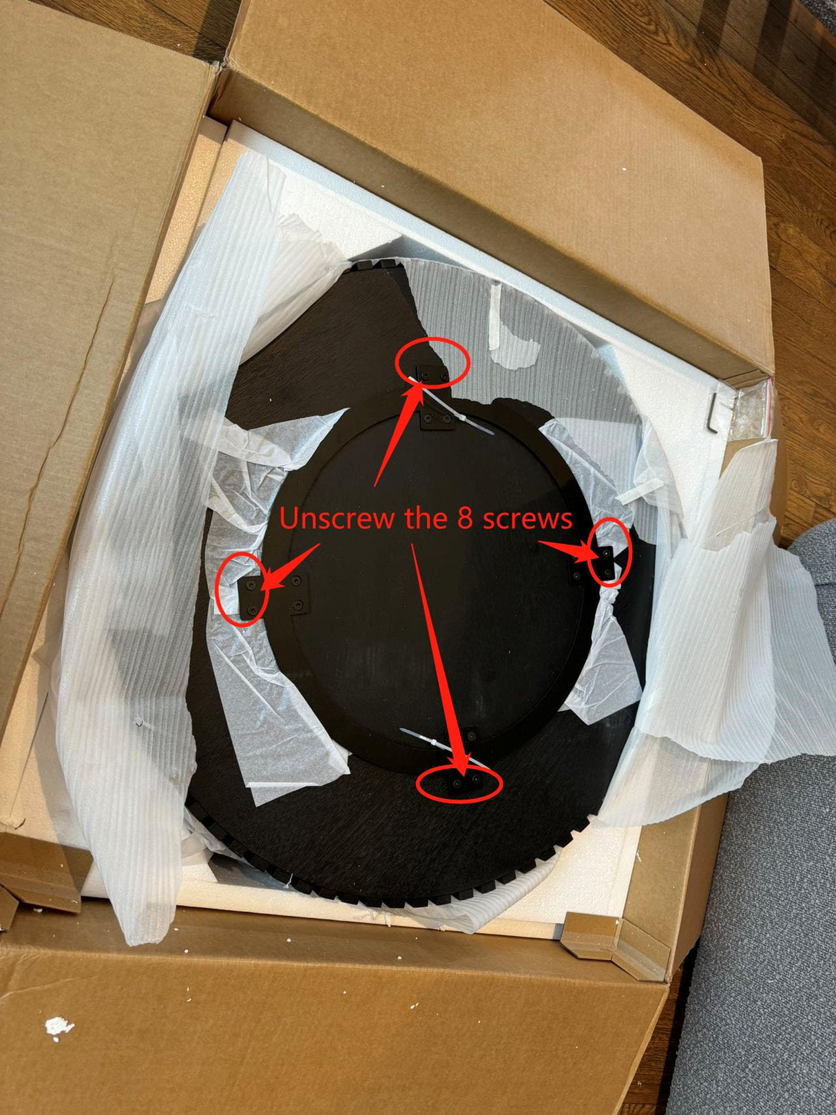 kevinplus 31.49'' Oak Round Coffee Table Modern Wood Coffee Table for Living Room, Contemporary Circle Fluted Drum Coffee Table, Easy Assembly, Oak (ø31.49'' x 13.77'') kevinplus