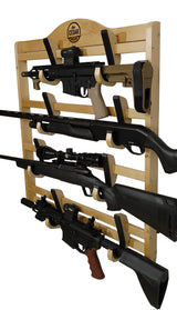 Old Cedar Outfitters Hardwood Wall-Mounted Gun Rack; Adjustable for Long Guns and Long Pistols Old Cedar Outfitters