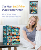 PieceRelax Plastic Jigsaw Puzzles for Adults 4000 Pieces - Studio Inception - US National Parks Most Satisfying Table Games and Gifts No Puzzle Mat Required [H3786] PieceRelax