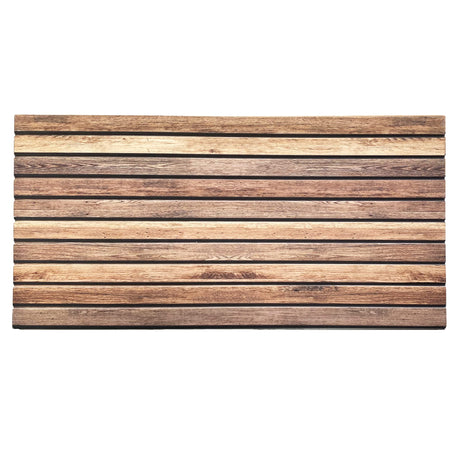 Dundee Deco 3D Wall Panels Wooden Effect - Cladding, Distressed Brown Wood Look Wall Paneling, Styrofoam Facing for Interior and Exterior Applications, DIY, Sample, Size 10 x 10 in. Dundee Deco