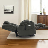 MCombo Large Triple Motor Power Lift Recliner Chair with Massage and Dual Heating, Adjustable Headrest for Tall Elderly People, Fabric 7634 (Grey, Large) MCombo