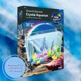 BBC Earth Grow & Discover Crystal Aquarium, Grow Colorful Cave-Like Crystal Formations Inside Reusable Tank, Magic Rocks, STEM Toys, Unique Crystal Growing kit, Science Experiments for Kids 6-8 Horizon Group USA