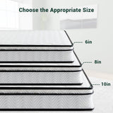 Twin Mattress, Hybrid Mattress 6 Inch, Twin Matress with Pocket Springs&Memory Foam Medium Firm Mattresses for Kids Adults, Breathable, Durable Support, Pressure Relief for Bedroom, RV Zyerch
