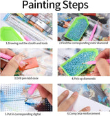 5D DIY Diamond Painting Football 12x16 Inch Kit,Diamond Art Kits for Adults Full Round Drill Diamond Art Perfect for Home Wall Decor (Football-H) WoodArtSupply