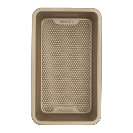 GoodCook BestBake Nonstick Textured Carbon Steel Loaf Pan, 9" x 5", Bronze GoodCook