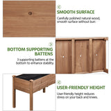 Yaheetech 2pcs Raised Garden Bed 48x24x30in Elevated Wooden Horticulture Planter Box with Legs Standing Growing Bed for Gardening/Backyard/Patio/Balcony, Dark Brown Yaheetech