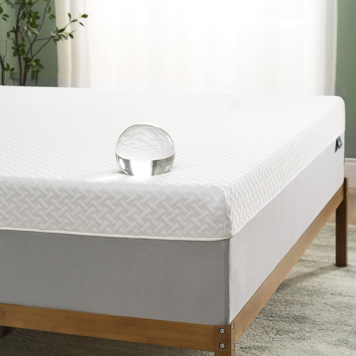 ZINUS 10 Inch Green Tea Essential Memory Foam Mattress [New Version], King, Fiberglass Free, Medium Feel, Breathable Airflow Memory Foam, Certified Safe Foams & Fabric, Mattress in A Box Zinus