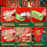 Jetec 3 Pcs Christmas Diamond Art Kits Painting Suncatcher Wind Chime Double Sided Crystal Hanging Ornaments for DIY Crafts Window Home Garden Decor(Snowman, Gingerbread Man, Santa) Jetec
