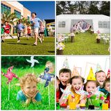 24 Pack Sublimation Blank Pinwheels DIY Pinwheels Craft Color Your Own Wind Spinners Toy Crafts DIY White Pinwheels Painting Party Favors Pinwheels (24pcs Paper Pinwheels) Cevhzoe