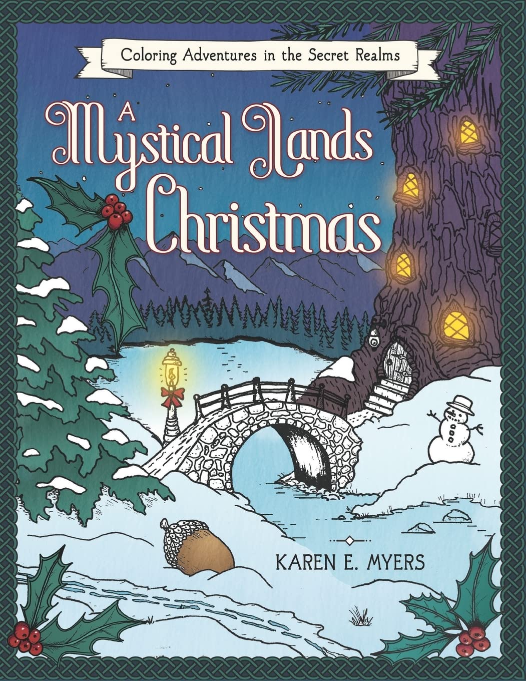 A Mystical Lands Christmas: Coloring Adventures in the Secret Realms WoodArtSupply