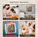 Stalente Diamond Painting Kits for Adults, 5D Special Shape Diamond Art Kits for Beginners, Crystal Rhinestones Diamond Painting for Home Wall Decoration Gift 12×12inch, Flower Stalente