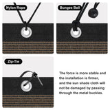 Artpuch Pergola Shade Cover 10'X10' Outdoor Sun Shade Cloth with Grommets Shade Tarp for Patio, Carport, Backyard Artpuch