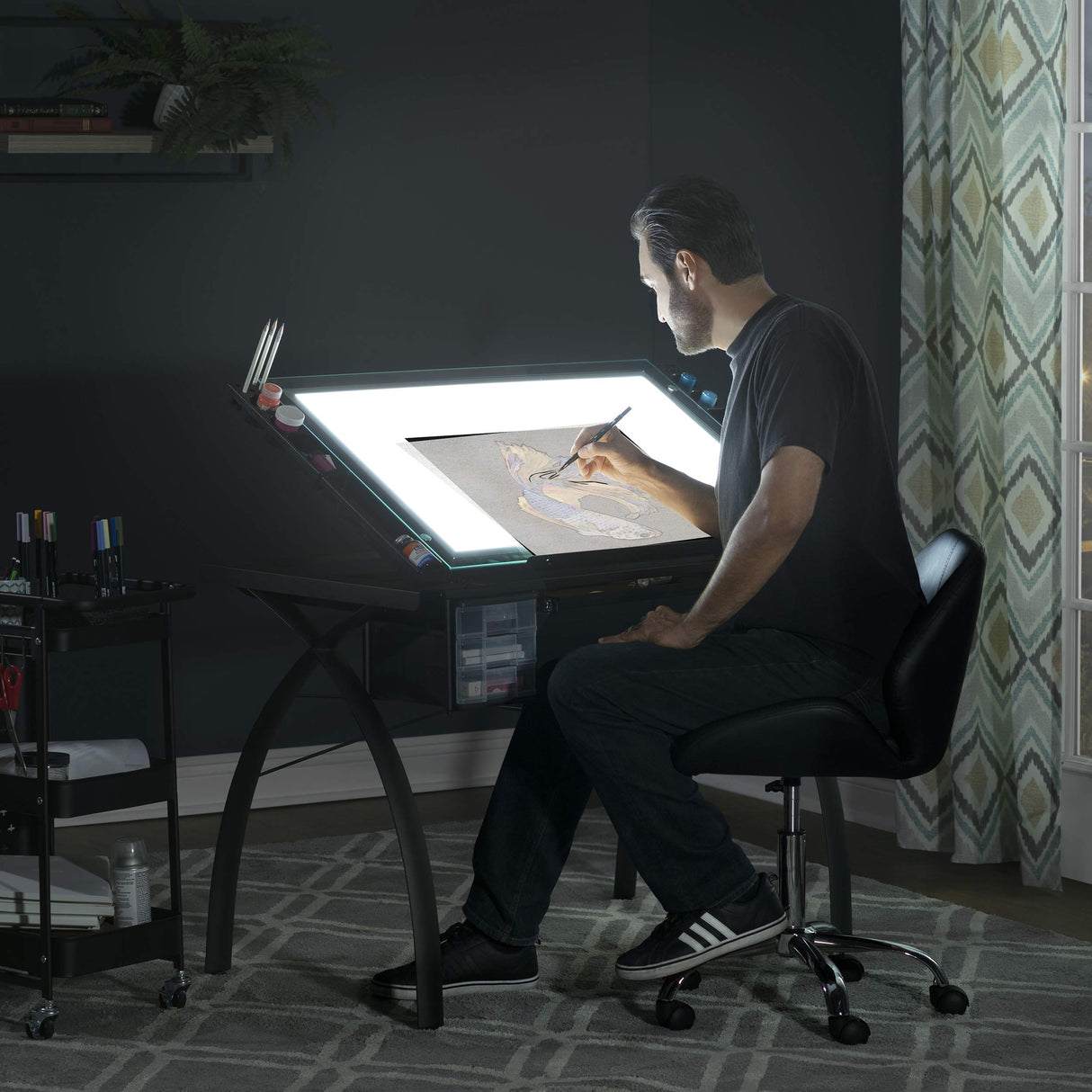 Futura Light Table for Artists, Drawing with Dimmable Light and Adjustable Top Artograph