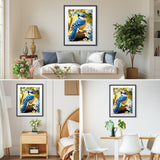 MISCER Bird Diamond Art Kits for Adults, Animals Diamond Painting Kits for Beginners, 5D Full Drill Round Paint with Diamonds Pictures, Gem Art Painting DIY Crafts Kit Decor 12x16inch MISCER