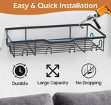 KEETDY Metal Hat Racks for Baseball Caps Wall Hat Organizer Fit 20 Caps Holder, 2 Packs Sturdy Wall Mounted Hat Storage Organizer, Black, Patent: US D1,041,201 S KEETDY