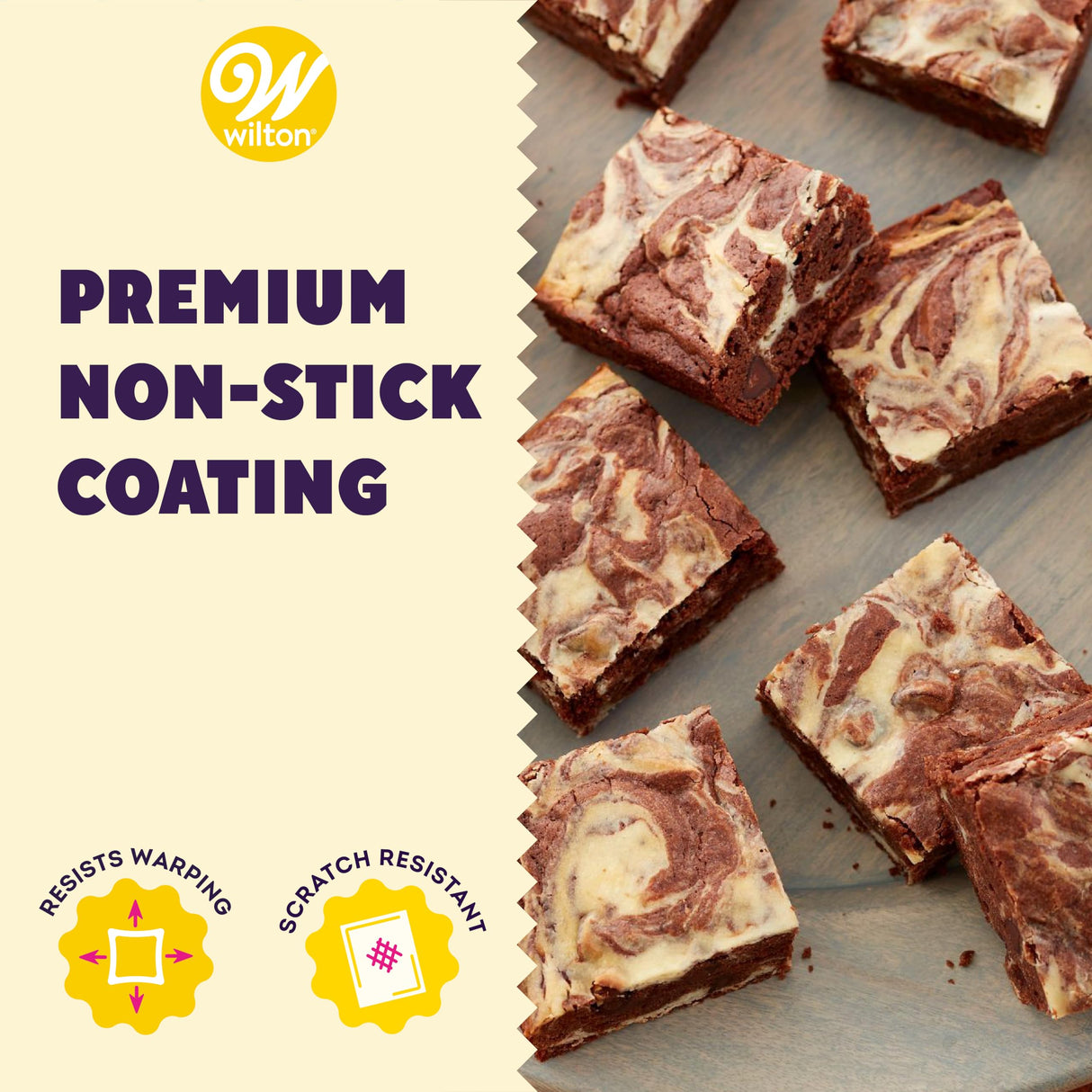 Wilton Perfect Results Non-Stick Oblong Cake Pan Set - Bake, Transport and Serve a Delicious Cakes, Brownies, Casseroles, 3-Piece, 13 x 9-Inch Wilton