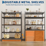 Metal Storage Shelving Unit, 5-Tier Adjustable Storage Rack Heavy Duty Garage Shelves, 2000 lbs for Garage, Kitchen, Bathroom, Warehouse, 36”W x 16”D x 72”H, 2 Pack SLEKVERSA