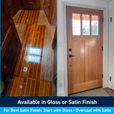 TotalBoat Gleam Marine Spar Varnish, Gloss and Satin Polyurethane Finish for Wood, Boats and Outdoor Furniture (Satin Low-Sheen Quart) TotalBoat