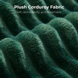 LIKIMIO 71" Loveseat Sofa in a Box - Plush Corduroy Deep Seat Couch, No Assembly Required, Space-Saving Design for Compact Living Room, Apartment, Home Office, Green LIKIMIO