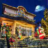 2 Pack Christmas Lights Outdoor, Total 200FT 600LED Christmas Tree Lights with 8 Modes Waterproof, Green Wire String Lights for Outside Patio Yard Tree Wedding Holiday Decorations, Warm White Nielfoi