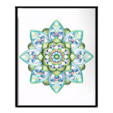 Uniquilling Quilling Kit, Paper Quilling Kits, 16 * 20-in Green Mandala Paper Filigree Kits with Quilling Tools& Using Manual, DIY Quilling Artwork Modern Wall Art for Living Room Uniquilling