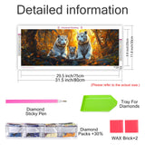 Pavemlo 5D Large Diamond Art Kits for Adults Tiger, Full Drill Big Diamond Painting Kits Animal Pictures Paint with Diamonds, DIY Cross Stitch Art Rhinestone Craft for Home Wall Decor 12x31.5 inch Pavemlo