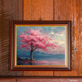 OKSGYTA Paint by Numbers, Cherry Blossom's Pastel Horizon, Adult Crafts Adult Paint by Number Kits, Arts Crafts for Home Decor (No Frame, 16x20 Inch), Vibrant OKSGYTA