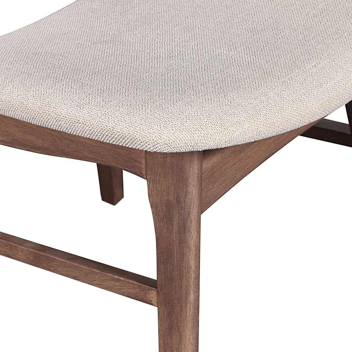 New Classic Furniture Mid-Century Modern Oscar Oval Back Dining Chair, Set of Two, Walnut Brown New Classic Furniture