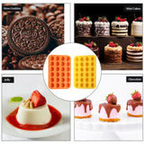 2PCS Silicone Mini Muffin Cupcake Pan, Kaloo Nonstick 24 Cups Silicone Muffin Pans for Baking, Great for Muffin, Cakes, Tart, Bread, Dishwasher Safe (Stylish Orange + Yellow, 24 Cups Each) KL KALOO