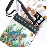 5D Diamond Painting Shoulder Bag – DIY Sea Turtle Design with Special Shaped Crystals, Partial Drill Diamond Art Bag Craft Kit for Adults, Stylish Handmade Crossbody Tote for Everyday Use & Gifts antor