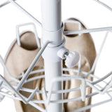Honey-Can-Do SHO-01197 Shoe Tree with Spinning Handle, White, 4-Tier, 30 lbs Honey-Can-Do