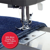 SINGER Heavy Duty 4452 High Speed Sewing Machine With Accessory Kit | Strong Motor with Enhanced Piercing Power, 110 Stitch Applications, Full Metal frame, 1-step Buttonhole & LED Lights SINGER