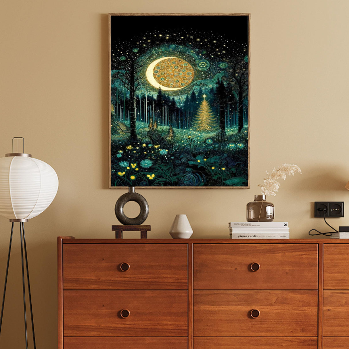 Hutarosl Adult Paint by Number Kits on Canvas-Moon Paint by Numbers Kit for Adults,Landscape Paint by Number Adult,DIY Oil Painting Kits for Gifts Home Decor 16x20inc Hutarosl