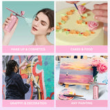 Airbrush Kit with Compressor - 48PSI High-Pressure, Non-Clogging Air Brush Set Cordless Rechargeable with 0.3mm Nozzle and Cleaning Brush for Nail Art, Makeup, Painting, and Cake Decorating LOISVI