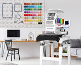 Smartstitch S-1001 Upgraded Embroidery Machine with 10 Needles, 1200SPM Max Speed, 7" Touch Screen, 9.5"x14.2" Embroidery Area, New Gen of Commercial Embroidery Machine for Flat, Hat, T-shirt and more smartstitch