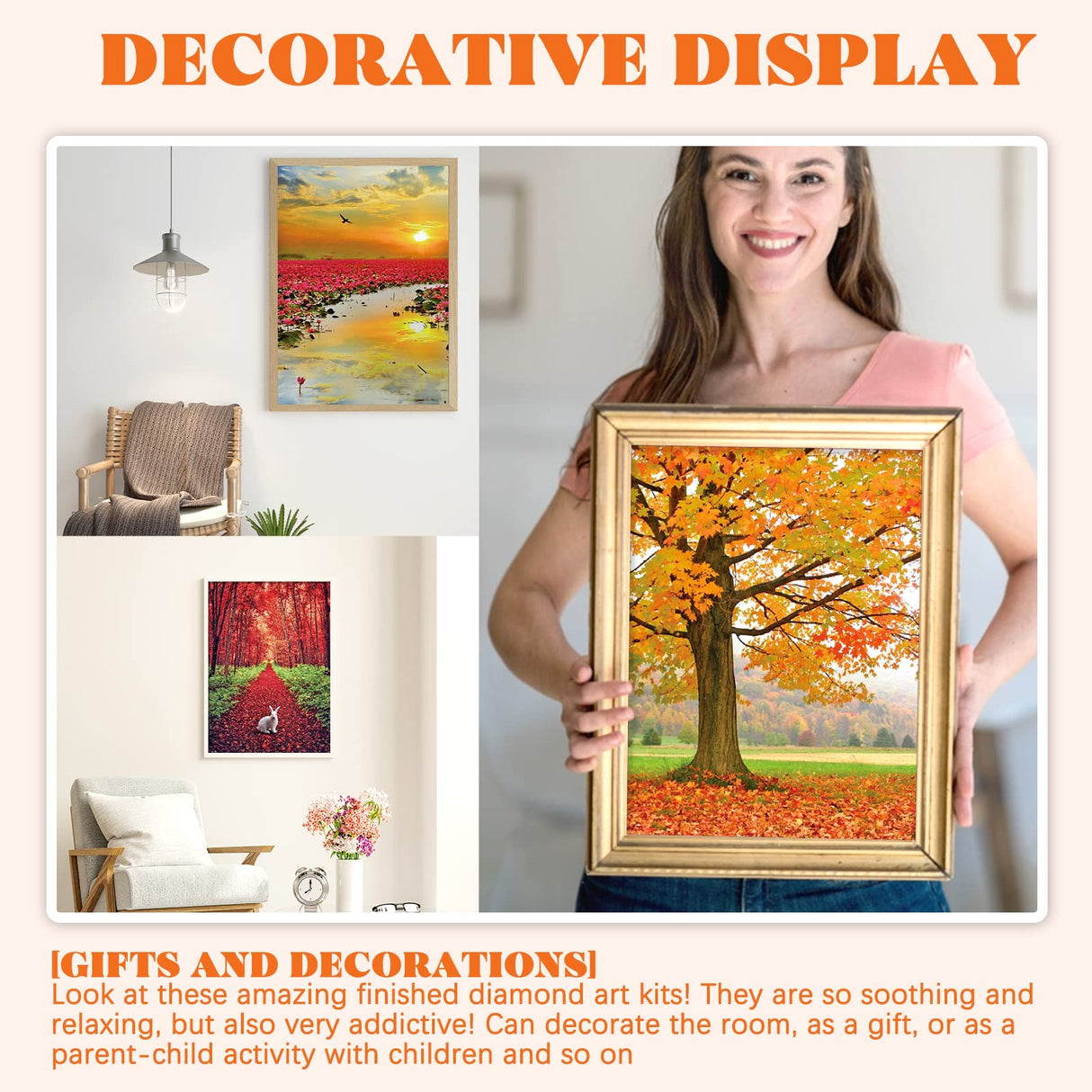 Tontut 10 Pack Diamond Painting Kits, Landscape Beach Diamond Art Painting for Adults Beginners, DIY Landscape Painting Diamond Art Full Round Diamond Crafts Wall Decor 12 x 16 inches Tontut