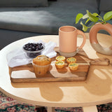 Acacia Wood Cutting Board and Chopping Board with Handle for Meat, Cheese Board, Vegetables, Bread, and Charcuterie - Decorative Wooden Serving Board Home Beets