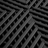 IncStores FlooringInc's Nitro 12"x12" Snap-Together Garage Flooring Tiles, Non-Slip Interlocking Plastic Floor Mat, Garage Organization & Storage, Vented, Midnight Black, 52 Tiles, 52 Sq/Ft IncStores