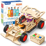 Poraxy STEM Toys for Boys Age 8-12, Building Remote Control Car, STEM Kits for Kids 8-10, Wooden 3D Puzzles 8-13 Science Projects Model, Birthday Gifts for 8 9 10 11 12 13 14 Year Old Teen Boys Girls Poraxy
