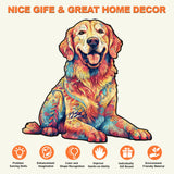 masseruon Wooden Puzzle for Adults-Loyal Golden Retriever, Dog Puzzles for Adults(S, 120pieces, 9.4*8.9in), Beautiful Animal Dog Jigsaw Wood Puzzles Adult, Family Puzzle Game Christmas Birthday Gift masseruon