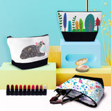 Beclumas 10 Pack 9"x 5.5" Sublimation Blanks Cosmetic Bags,Pencil Bag, Bulk Multi-Purpose DIY Heat Transfer Makeup Bags with Zipper for DIY Crafts Travel and Toiletry Bag(White) Beclumas